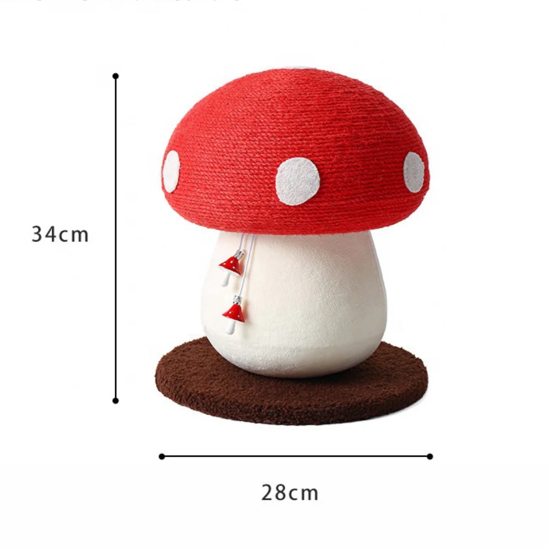 Sisal Fly Agaric Mushroom Cat Scratching Post - Image 6