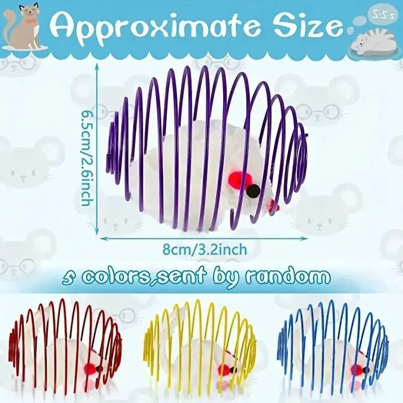 Stretchable Cat Toy Balls with Caged Rats - Image 6