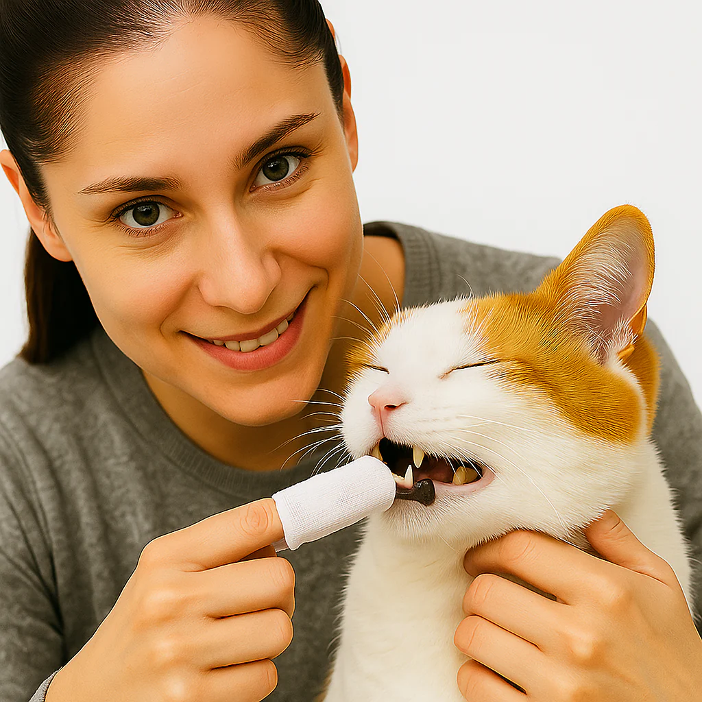 Tooth Cleaning Finger Wipes for Pets - Image 2