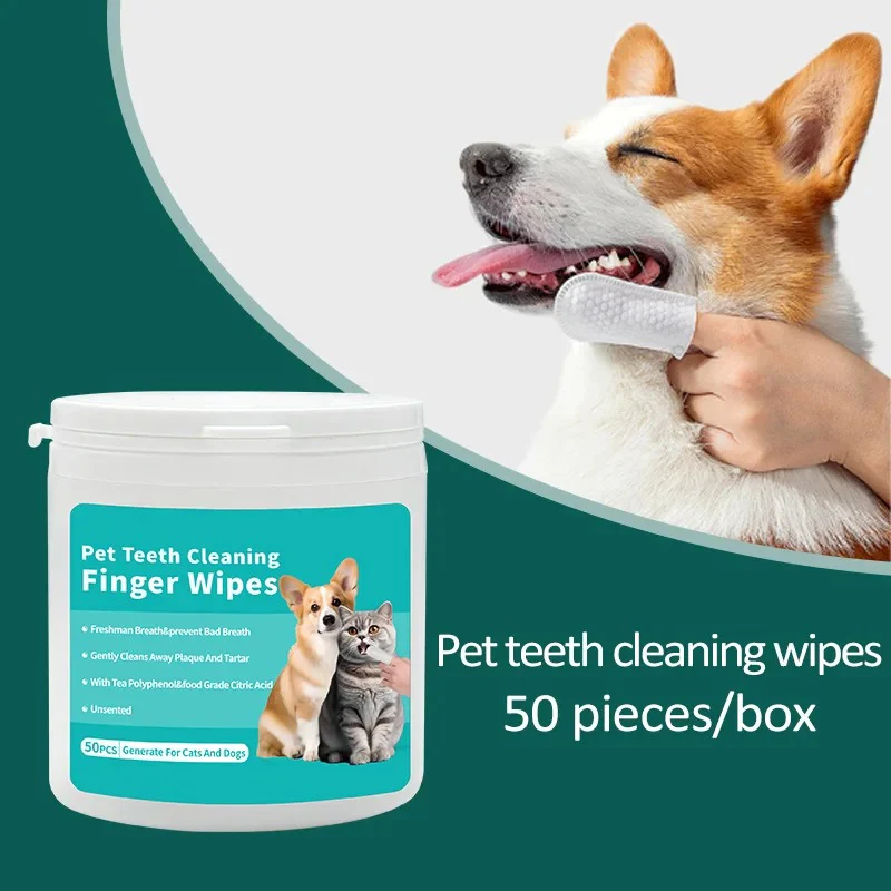 Tooth Cleaning Finger Wipes for Pets - Image 3