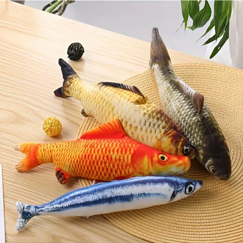 WiggleFins Set of 4 Moving Fish Toys for Cats - Image 4