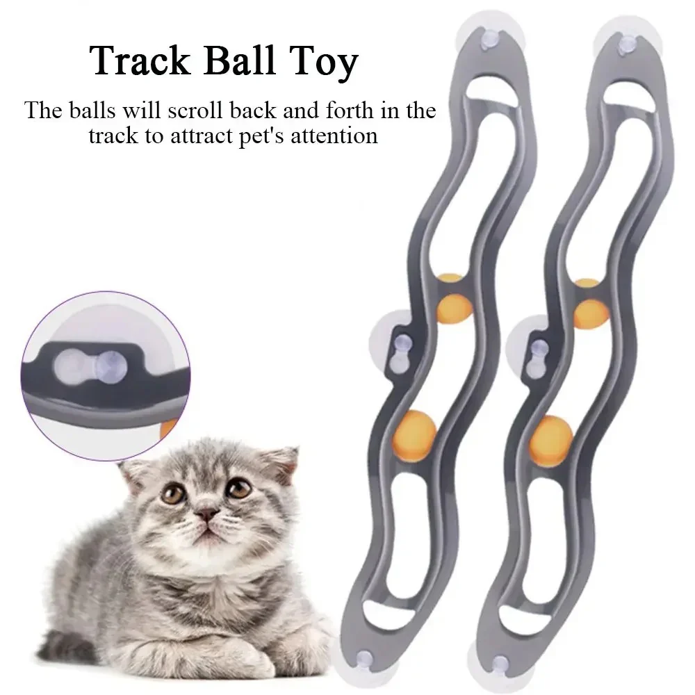 Window Table Tennis Cat Toy - Image 2